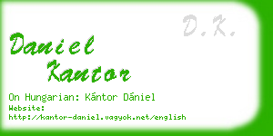 daniel kantor business card