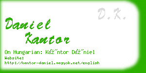 daniel kantor business card